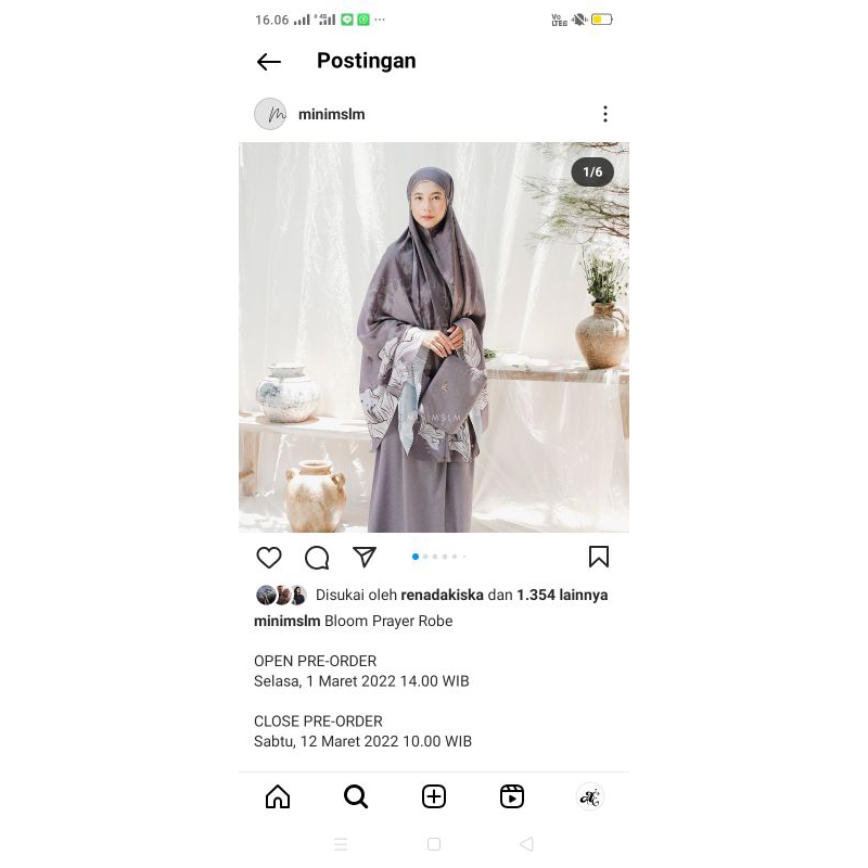 Preloved Bloom Prayer Robe by Minimslm