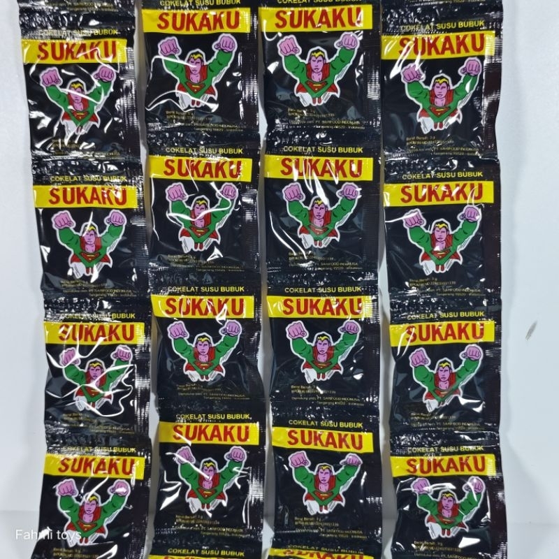 

100 pcs (10renceng) SUKAKU coklat susu bubuk
