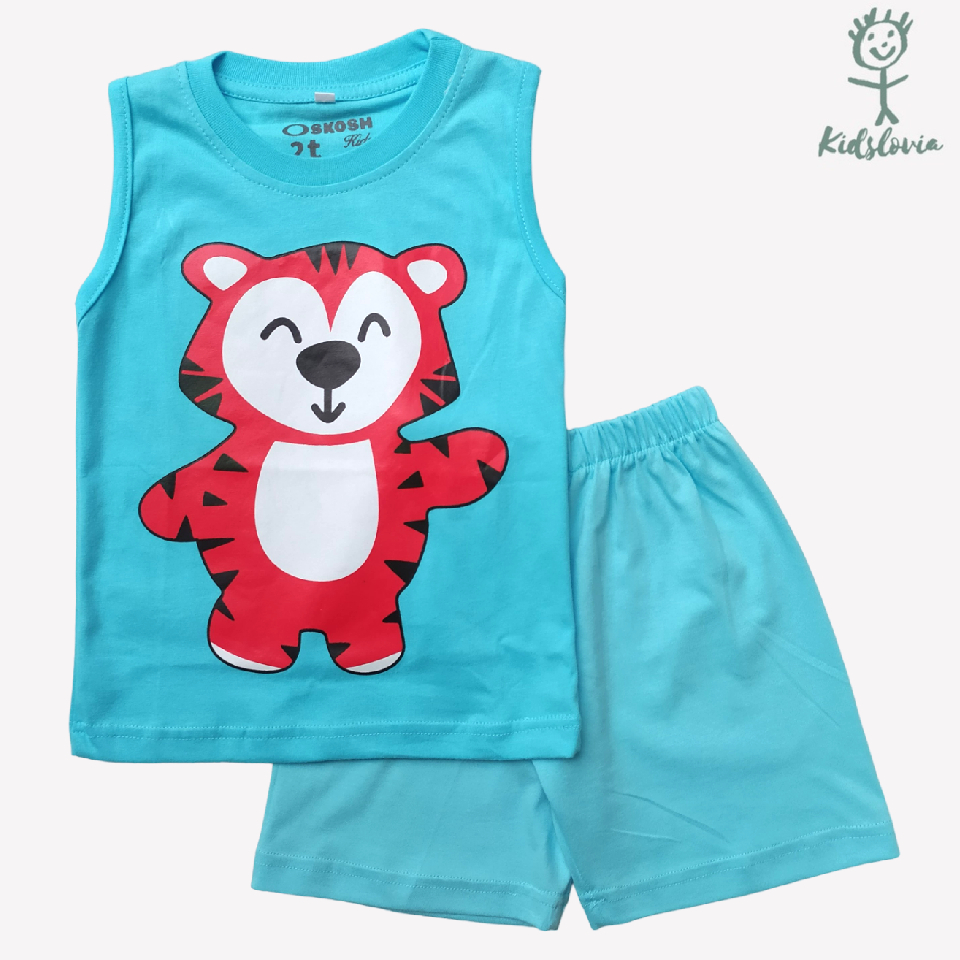 Kaos Kutung / Kutang / Tank Top / Oblong / Singlet Anak Baju Anak T-shirt Kaus Tanpa Lengan Anak dan