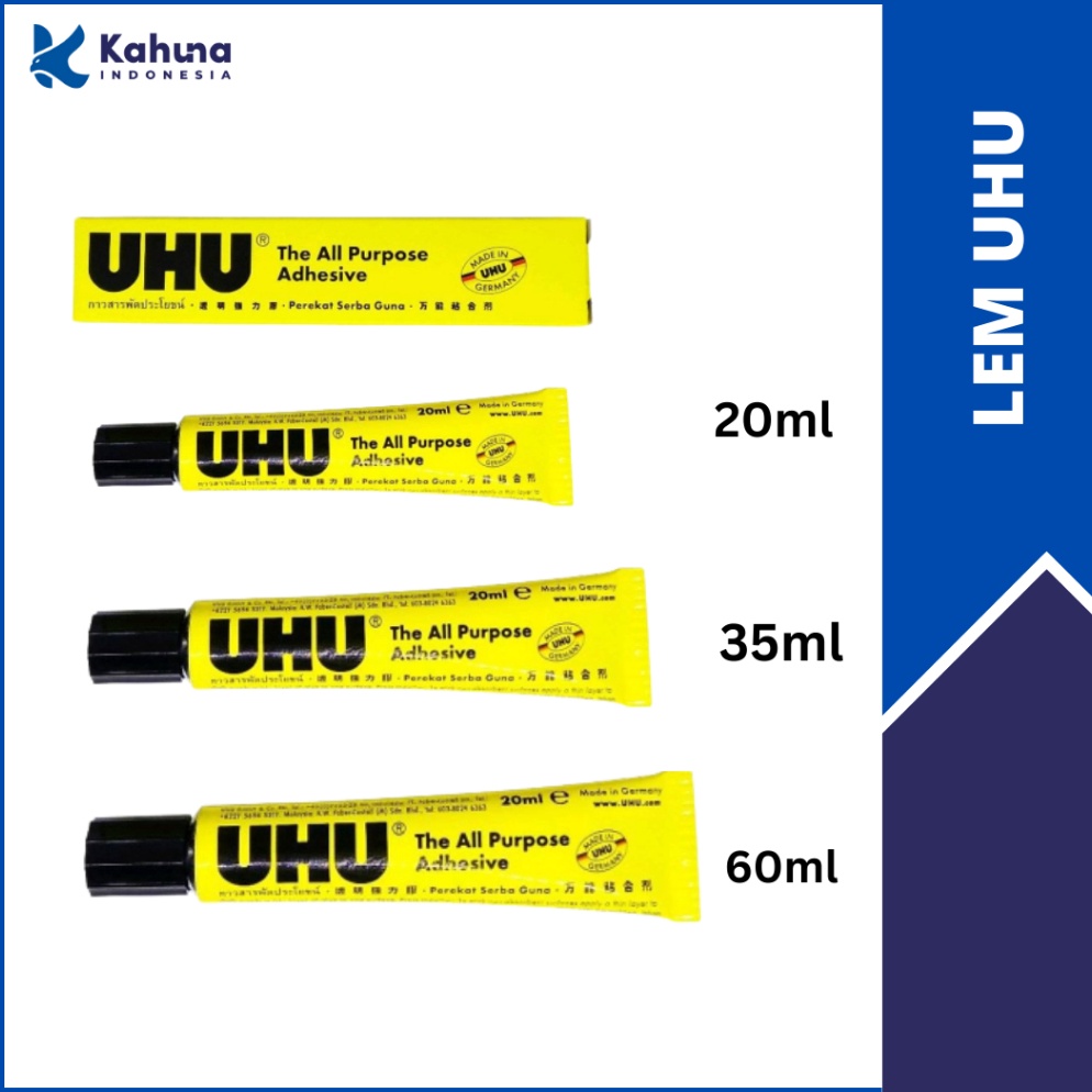

[NSN39] Lem UHU / UHU Glue Original 20 ML / 35 ML / 60 ML / 125ml 4091