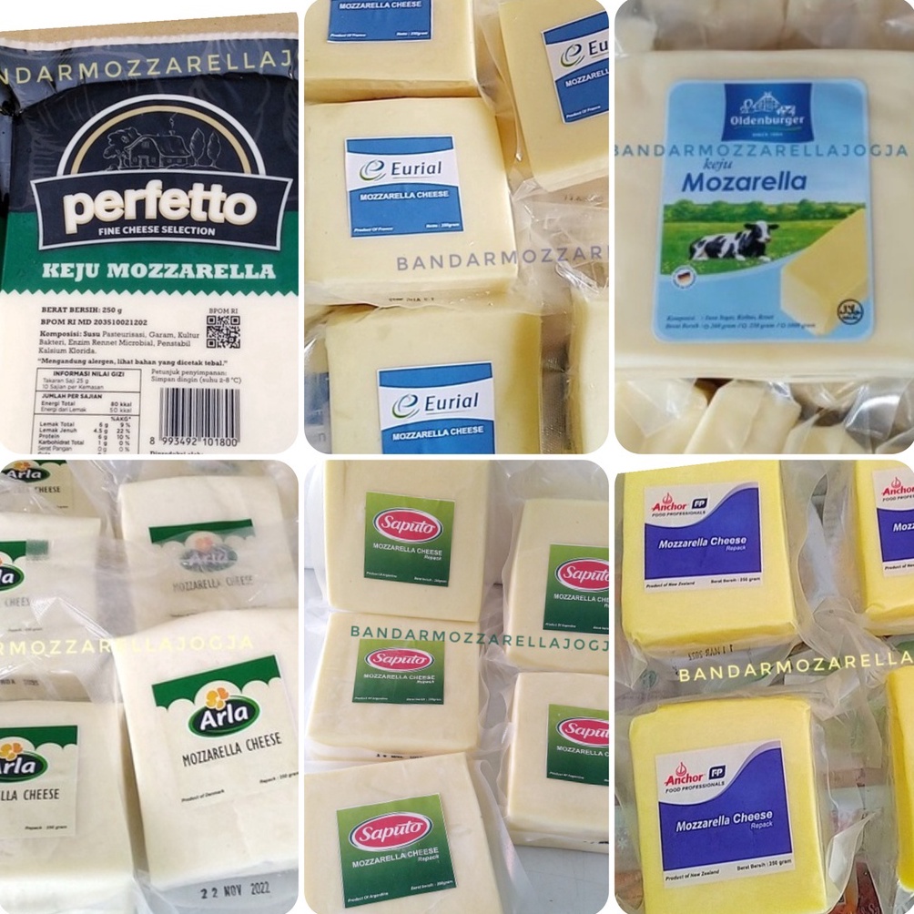 

79 Aneka Mozzarella 250gr Perfetto eurial olden anchor arla saputo Kpbs mozarella jogja oldenburger carbery greenvalley Beston 8590