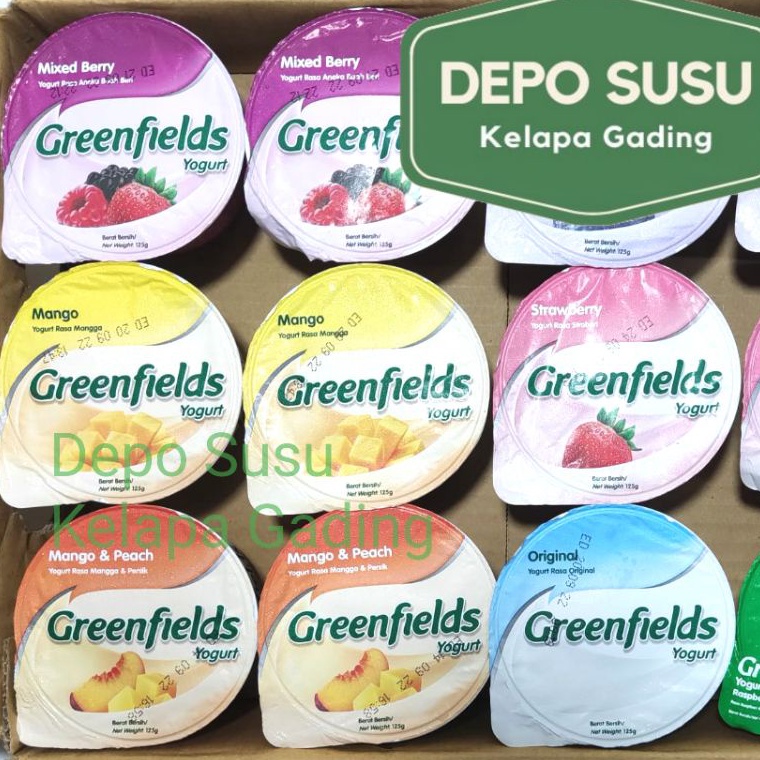 

➩ Yogurt Greenfields 125ml Strawberry Blueberry Manggo Greenfield 125 ml elle vire yummy biokul ➻Terkini