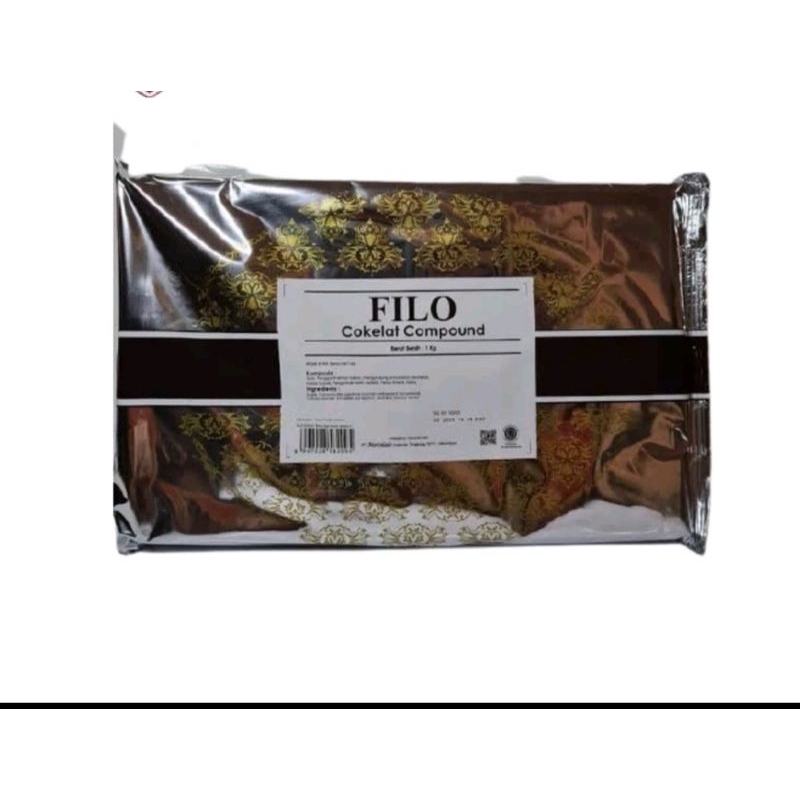 

Filo Dark Coklat Chocolate Compound 1 kg 1kg Cokelat Blok Masak