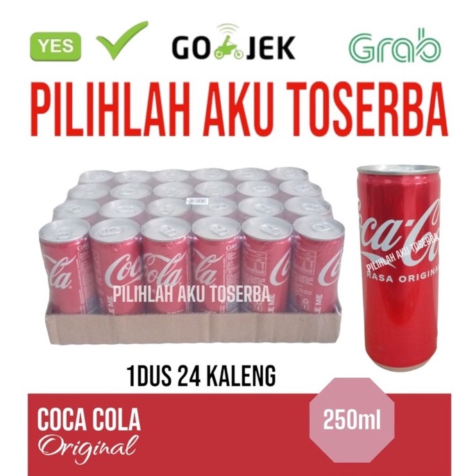 

[☽E71<] Coca Cola Original KALENG CAN 250 ml - ( HARGA 1 DUS ) Order Now