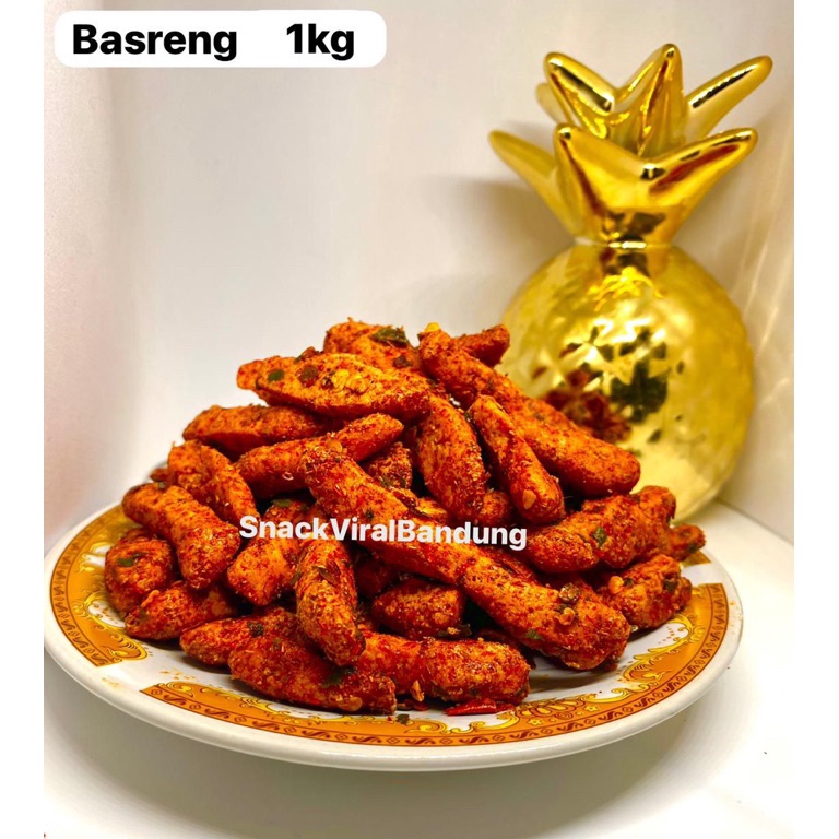 

↕ BASRENG PEDAS DAUN JERUK 1kg / Baso goreng 1kg viral ➬Harga Murah