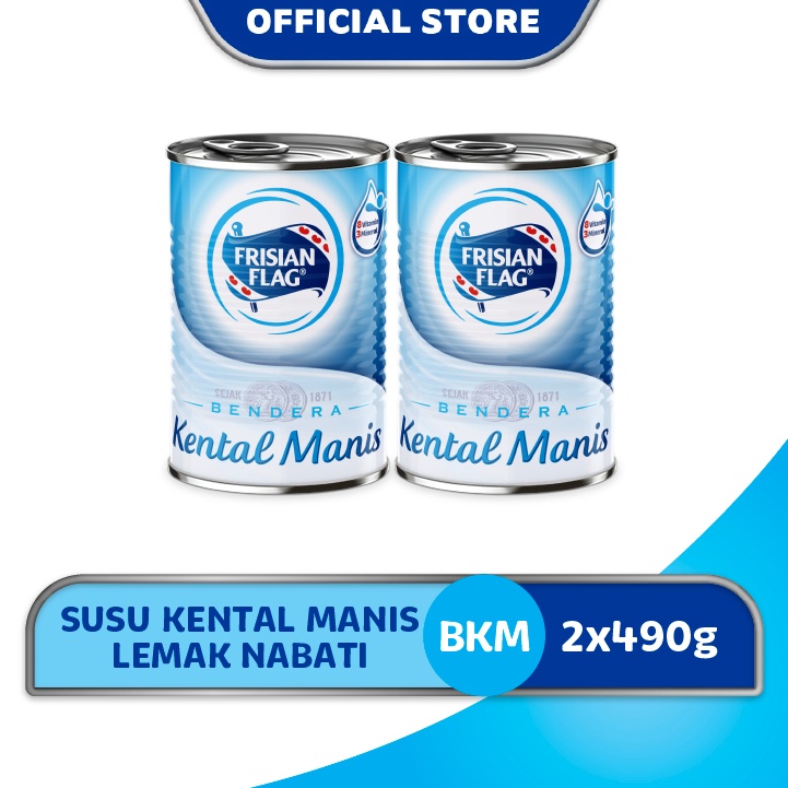 

[☯D37@] Frisian Flag Bendera Kental Manis Kaleng 490gr x2 Dijamin Murah