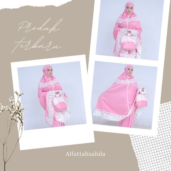 Mukena bordir mewah terbaru 2024 plisket elegan premium