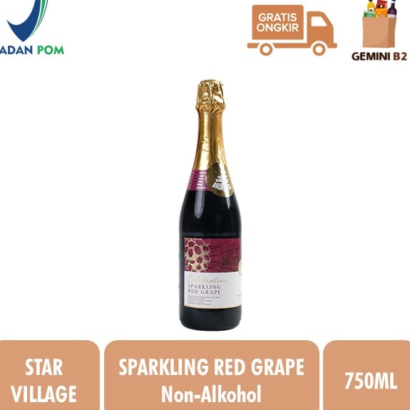 

Past! Murah Star Village Sparkling Grape Juice 750ML Jus Anggur Soda Produk Spain Promo Besar