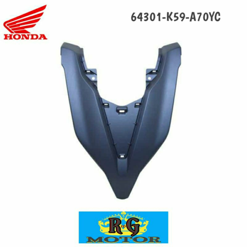 Cover Tameng Depan Biru Doff New Vario 125 150 eSP 2018 2022 ASLI Original AHM 64301K59A70YC