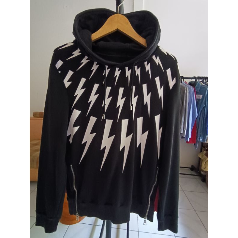 HOODIE NEIL BARRETT THUNDER BOLT