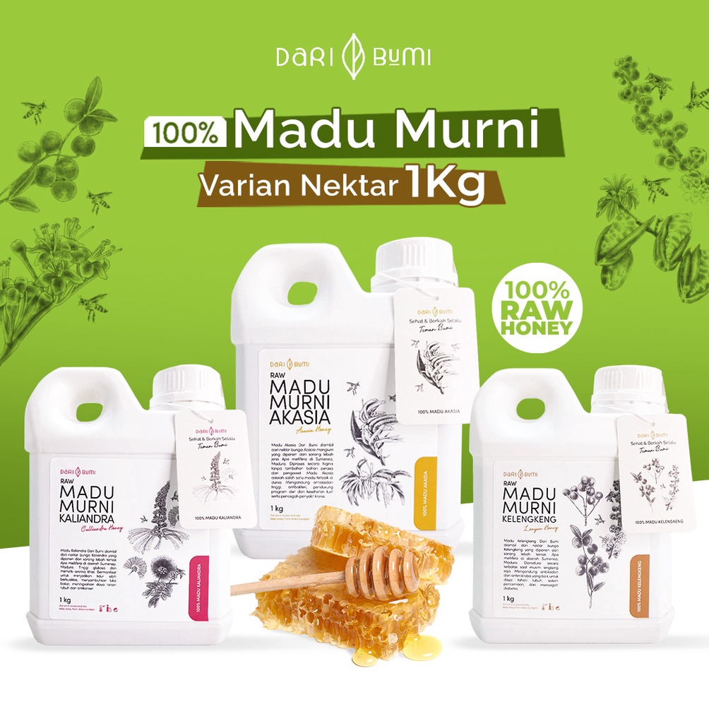 

S@l33 Dari Bumi Madu Murni 1kg Varian Raw Honey Asli [98]