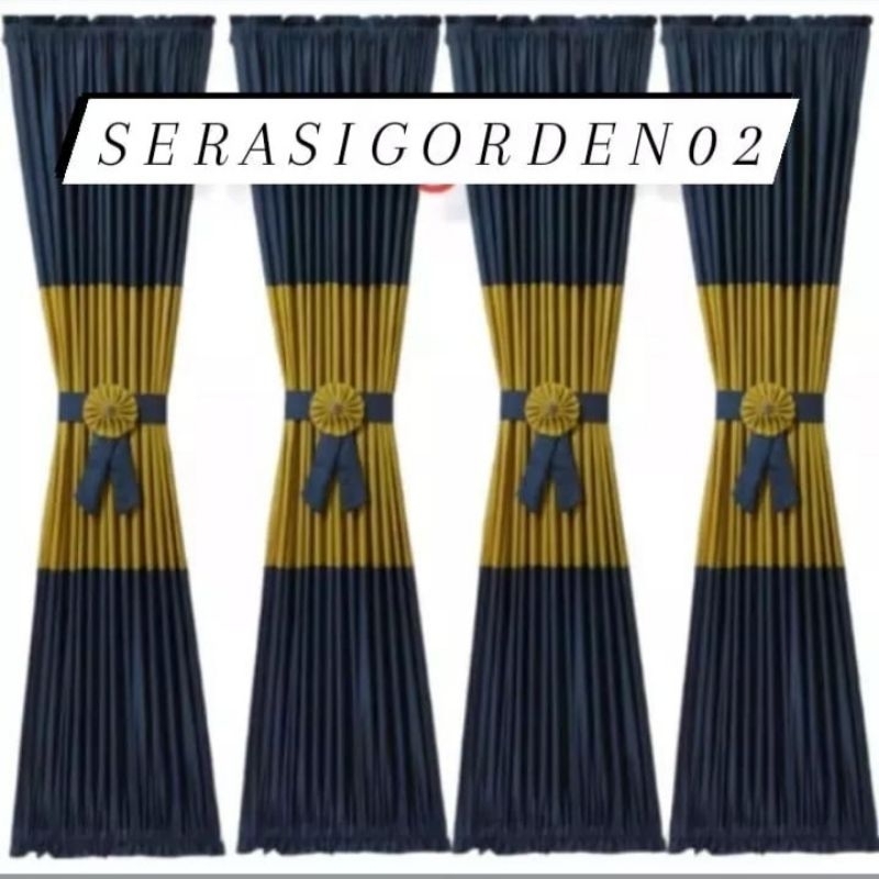 gorden/hordeng,kupu kupu,ikat,vita,tengah,jendela,kaca,minimalis,aestetik,kelambu,puring,bahan,tebal