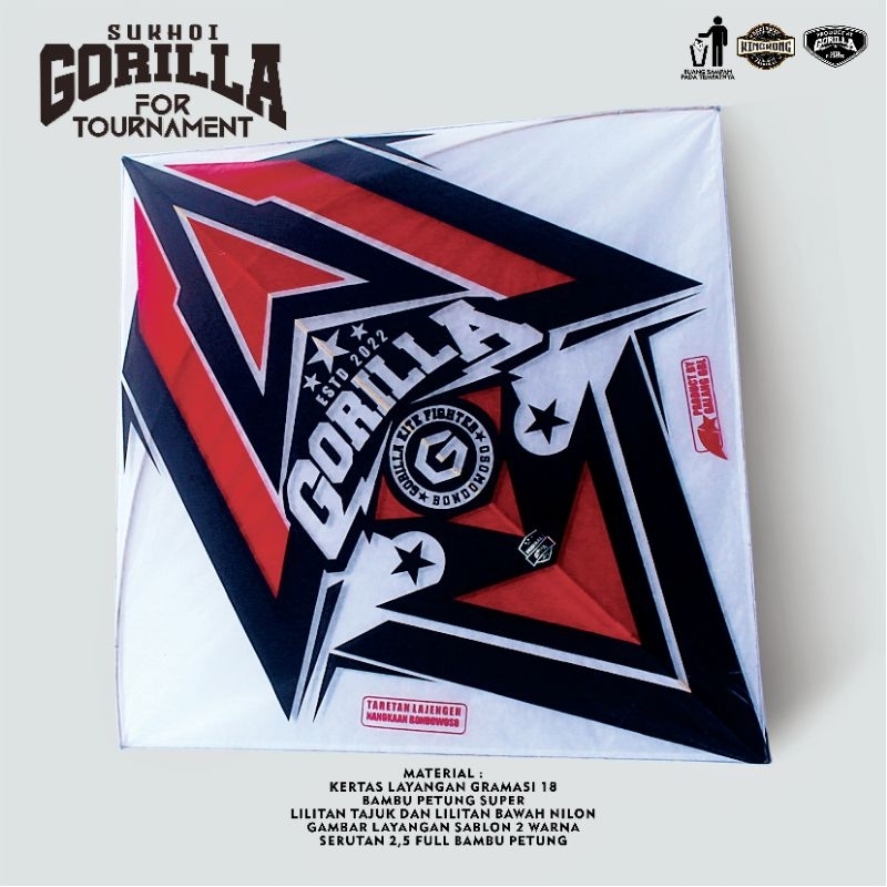 PAKET LAYANGAN SUKHOI TURNAMENT // FULL BAMBU PETUNG (1pack isi 10pcs)