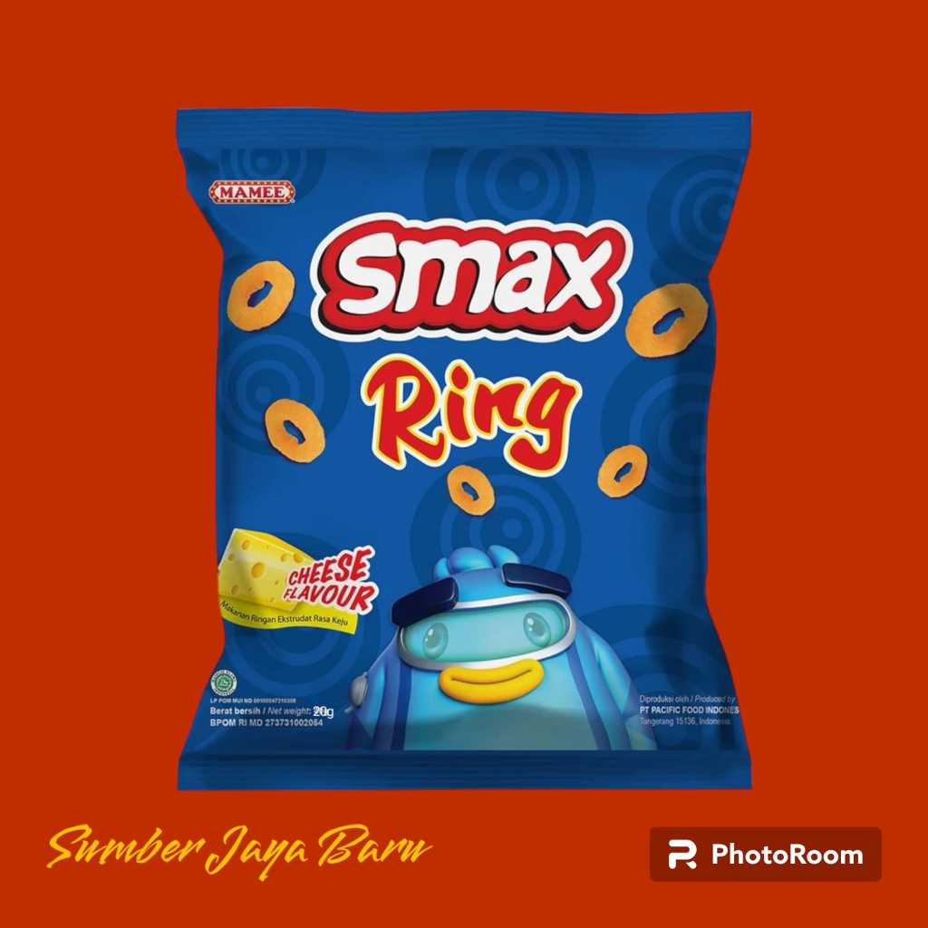 

Smax Ring Cheese Flavour | 10 Bks @ 20 g | Mamee