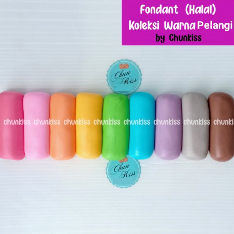 

FONDANT WARNA 100 GRAM - HALAL SIAP PAKAI Stock Banyak