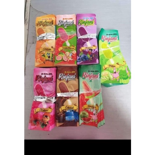 

48 kemasan/plastik rinjani bungkus es stick loly 39