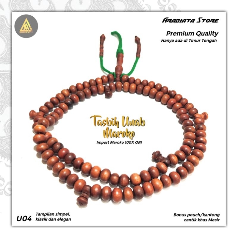 Tasbih Unab Maroko Unab Maroco Asli Import Fez Maroko