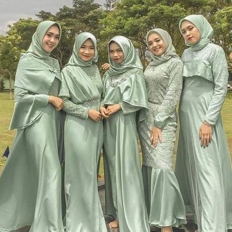 Harga Heboh Kain Paket Bridesmaid Seragam Keluarga Satin Polos / Kain Paket Bridesmaid /Paket Seraga