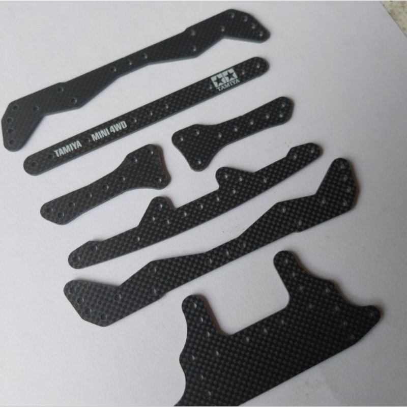 bemper tamiya set carbon membran for fma dan ma chasis