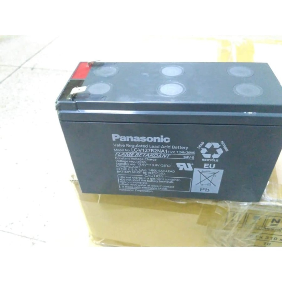 BATERAI AKI KERING PANASONIC 12V 7Ah ORI buat motor / UPS / ACCU