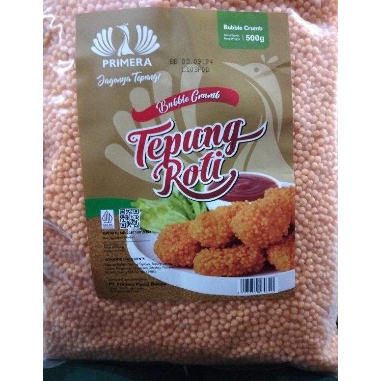 

6PH bubble crumb crispy nugget /tepungroti bubble 500gr eewuk