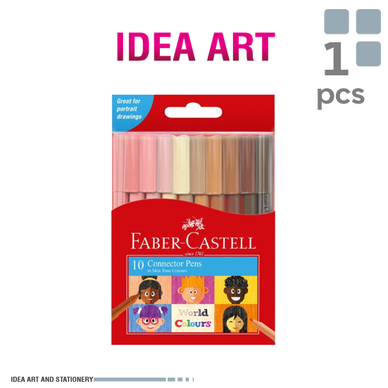 

Faber-Castell Connector Pens In Skin Tone Colours set 10 - 155009