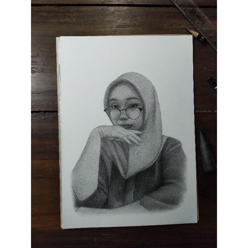 

Sketsa gambar 1 wajah costum ukuran kertas A4