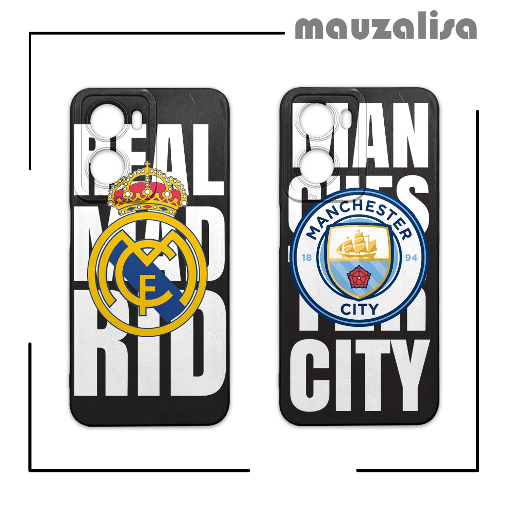 Case Hp Vivo Y16 Motif Gambar Club Bola Casing Softcase Model Real Madrid Dan Man City Pro Camera
