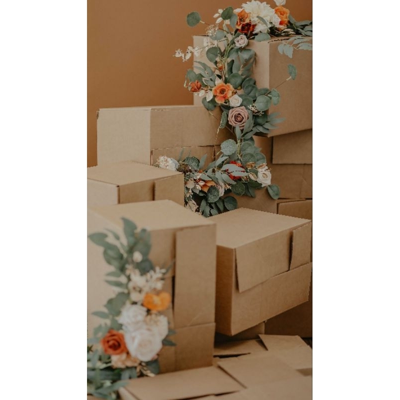 

kardus & bublewrap packing bunga
