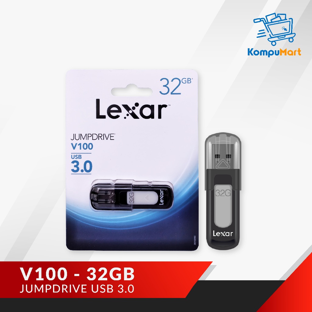 Flashdisk Lexar Jumpdrive V100 USB 3.0 32GB/Flash Drive lexar usb3 v100 32gb