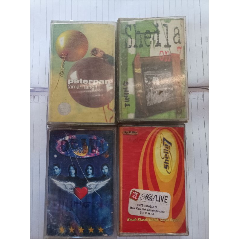 Kaset Dewa 19 Kaset Peterpan taman langit Kaset Sheila on 7
