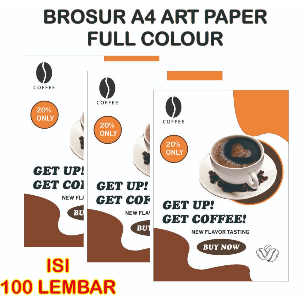 

CETAK BROSUR ISI 100 LEMBAR 1 MUKA / FLYER PAMFLET / FULL COLOUR