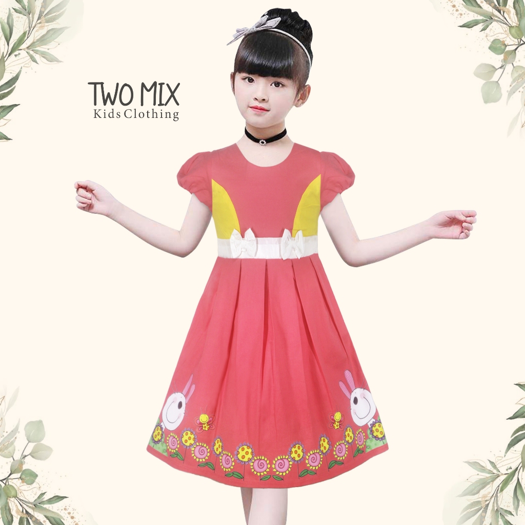 Two Mix - Baju Dress Anak Perempuan Lucu 1-12 Tahun 4211