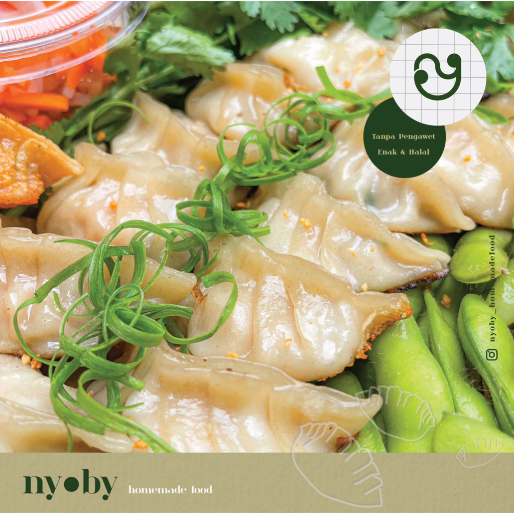 

Japanese Beef Gyoza MATANG | Dimsum Gyoza Sapi | Premium | Halal | Free chili oil | Nyoby Homemade