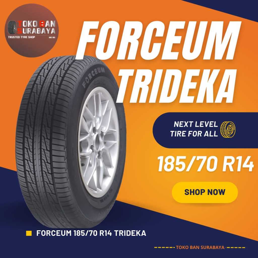 ban FORCEUM 185/70R14 185/70 R14 18570R14 18570 R14 185/70/14 R14 R 14 TRIDEKA avanza xenia sigra