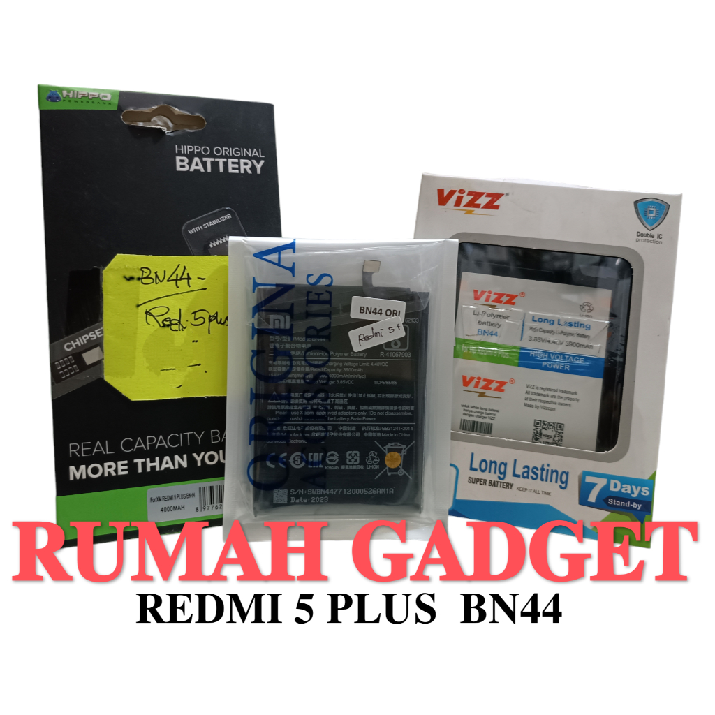 BATERAI REDMI 5+ REDMI 5 PLUS BN44 BATRE DOUBLE POWER