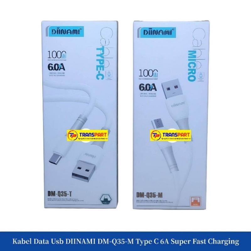 Kabel Data Usb DIINAMI DM-Q35-M Type C 6A Super Fast Charging