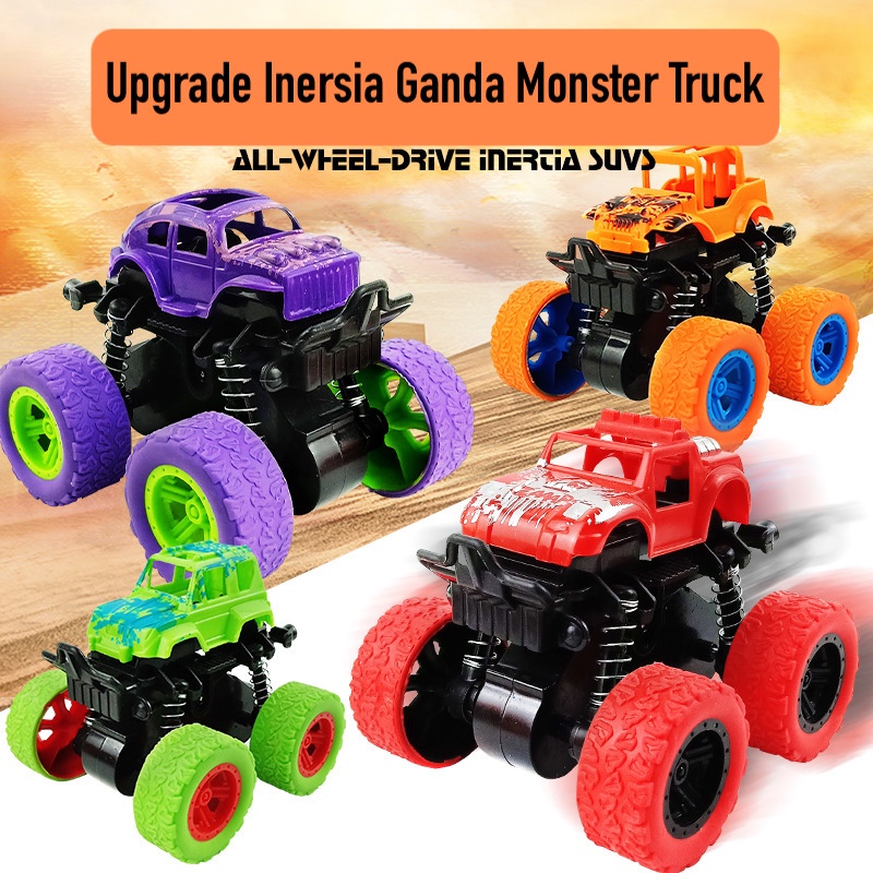 MAXI BSG T07 Toys Monster Truck Mainan Anak Mobil Truk Inersia Ganda Penggerak 4 Roda Kado Anak Pere