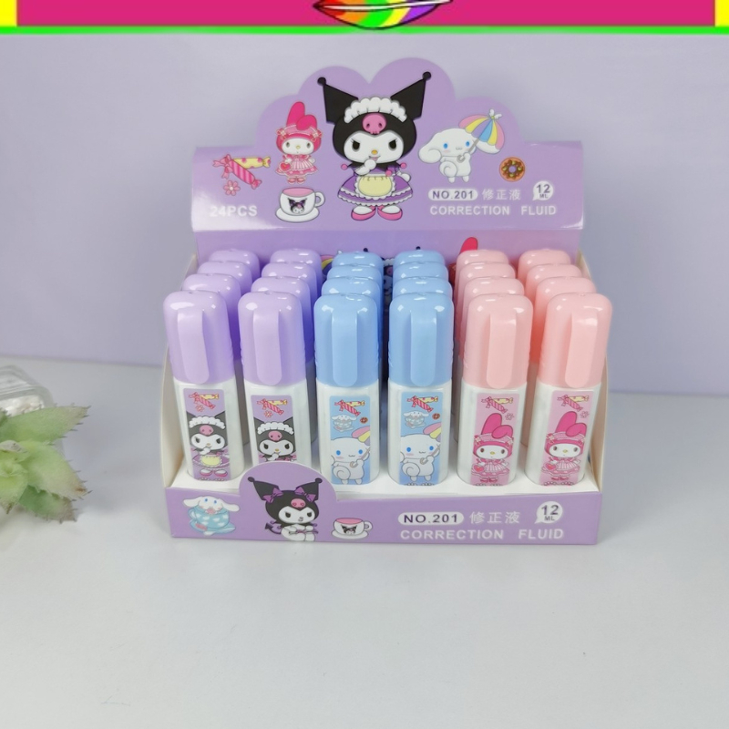 

TIPEX CORRECTION TAPE FLUID SANRIO | TIPEX CAIR | CORRECTION TAPE CAIR | TIPEX LUCU | MELODY | KUROMI | CINAMORROL | KMK