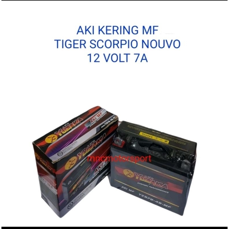 aki accu full kering tiger, nouvo yuzaka racing
