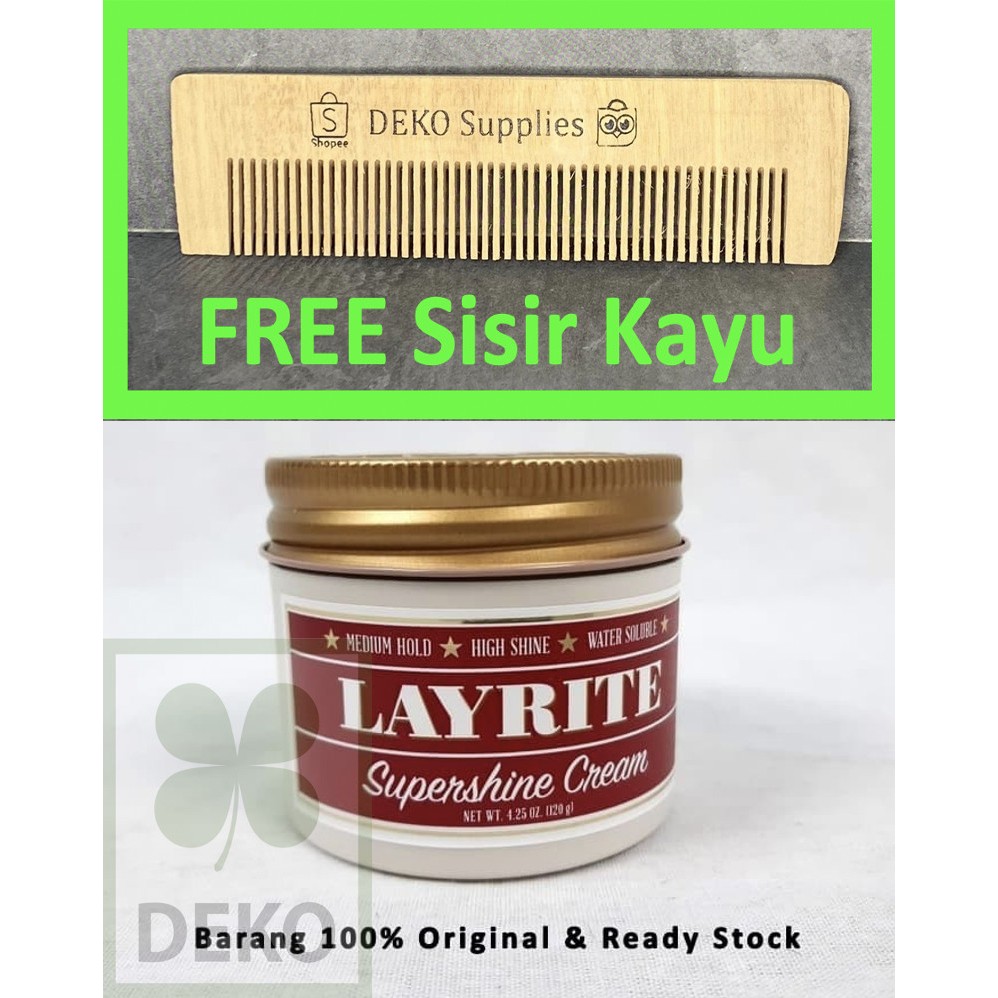 Pomade SuperShine LAYRITE - Cream Water Soluble Wax