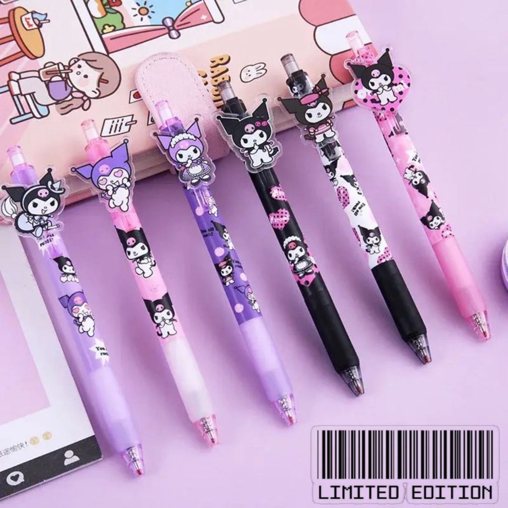 

Berkattoserba 1 Pcs PULPEN SANRIO SERIES 6 karakter lucu