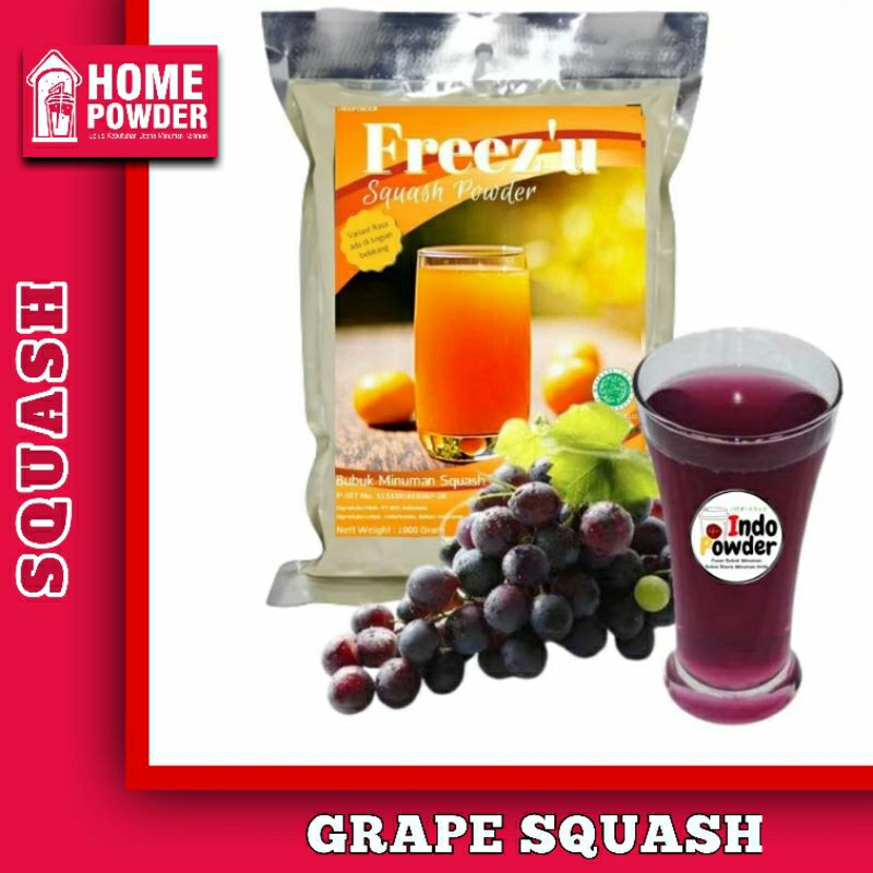 

SQUASH Bubuk Minuman Anggur GRAPE SQUASH 1 Kg