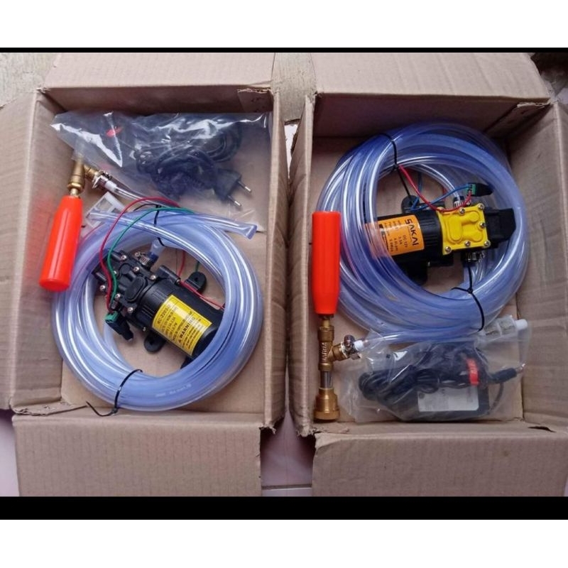 PAKET POMPA CUCI DC SEMPROT CUCI AC MOTOR MOBIL