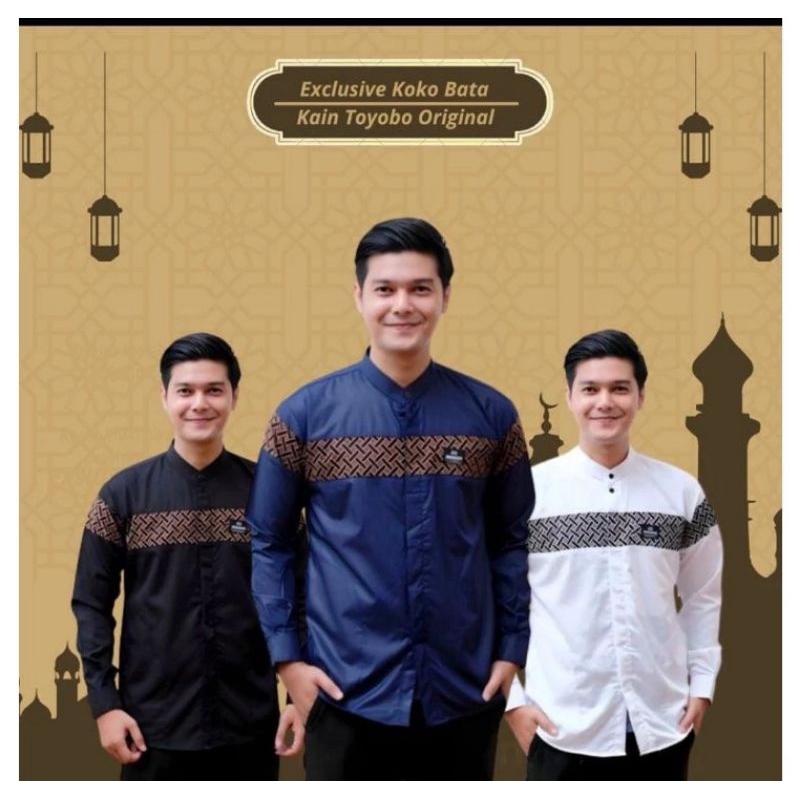 Kemeja Koko Pria lengan Panjang premium model baju koko