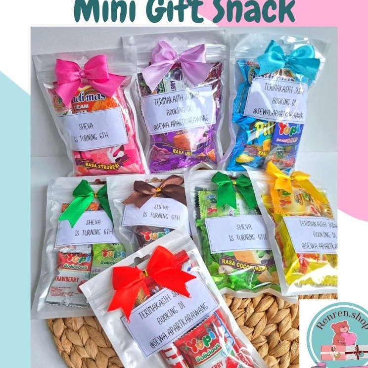 

QHSC9498 GROSIR Paket 10 pcs - Mini gift snack hampers snack murah (WARNA RANDOM)