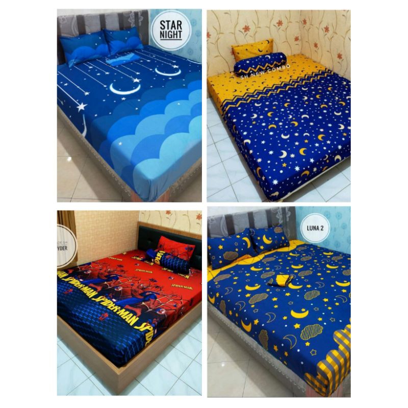 Sprei Resleting Urung Kasur Sarung Kasur Busa No1 180x200x15  No2 160x200x15 No3 120x200x15 No4 90x2