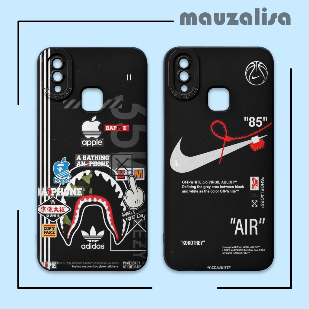 Softcase Hp Vivo Y93 Y91 Y95 Y1s Y91c Gambar B-ape Casing Silikon Cover Pelindung Kamera Motif Ni-ke