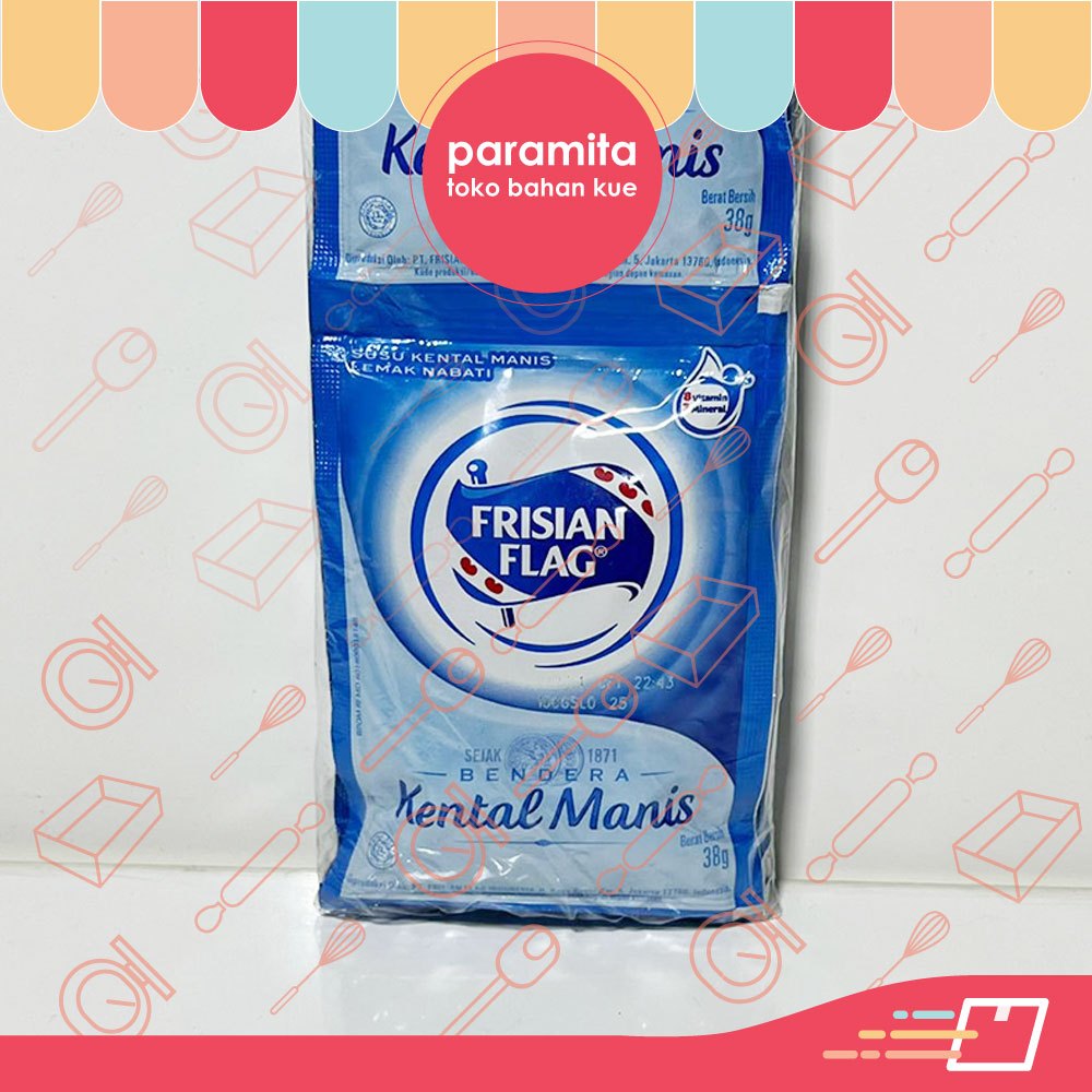 

Frisian Flag Susu Kental Manis Plain / Coklat Sachet 38 gr - 1 Sachet