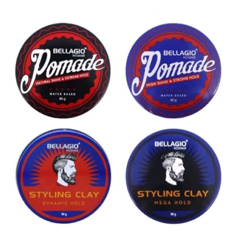 Bellagio Homme Styling Clay / Bellagio Pomade / Minyak Rambut